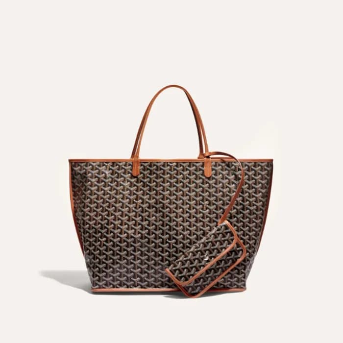 고야드 남/녀 블랙 탄 앙주 백 GM - Goyard Unisex Anjou Bag GM … - 1