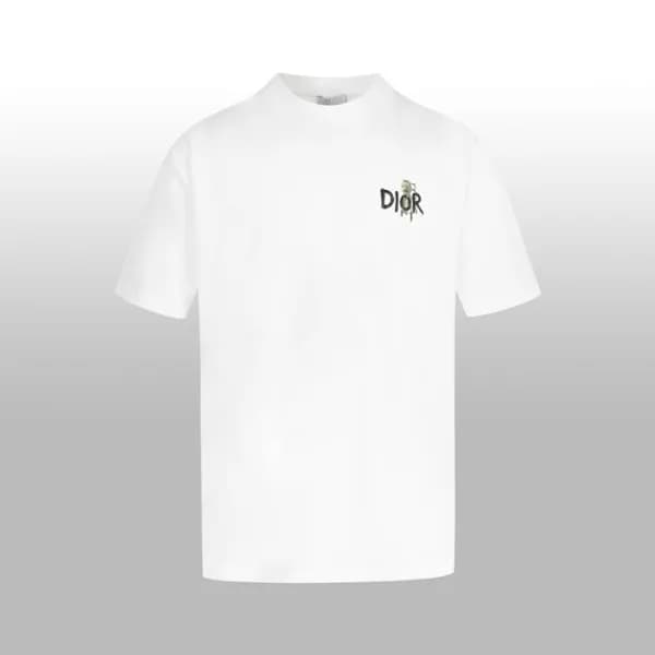 디올 남성 화이트 반팔 티셔츠 - Dior Mens White Tshirts - dic42… - 1