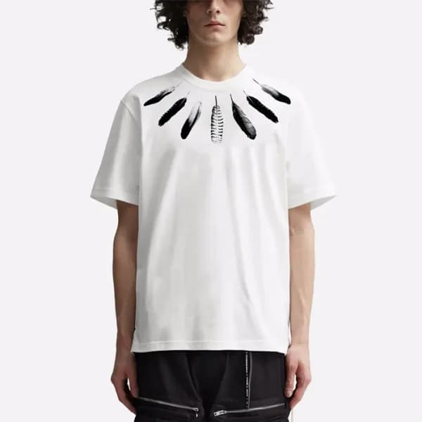 지방시 남성 화이트 반팔 티셔츠 - Givenchy Mens White Tshirts - … - 1