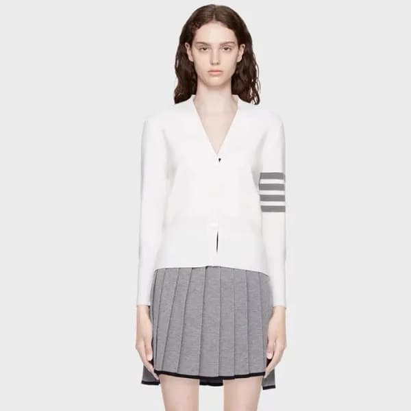 톰브라운 여성 브이넥 가디건 - Thom Browne Womens Cardigan - th… - 1