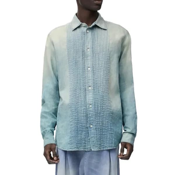 로에베 남성 블루 셔츠 - Loewe Mens Blue Shirts - loc2127x - 1