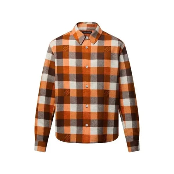 루이비통 남성 체크 셔츠 - Louis vuitton Mens Flanner Shirts … - 1