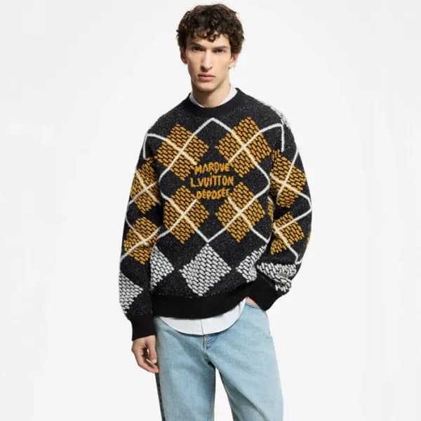 루이비통 남성 라운드 스웨터 - Louis vuitton Mens Round Sweater… - 1