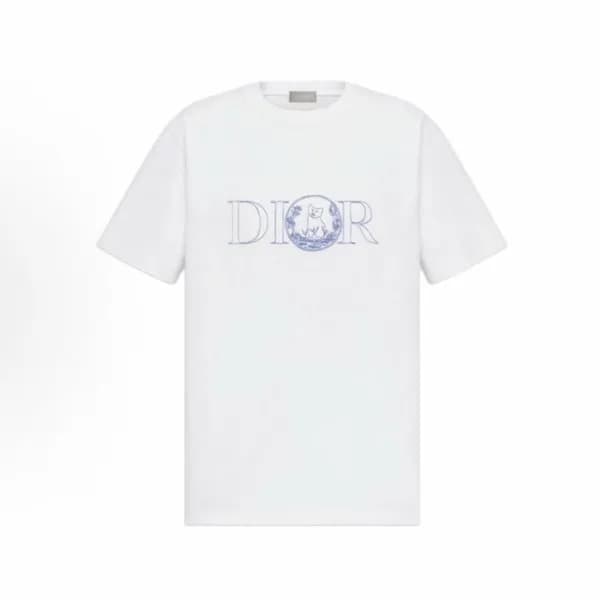 디올 남성 라운드 반팔 티셔츠 - Dior Mens Round Tshirt - dic540… - 1