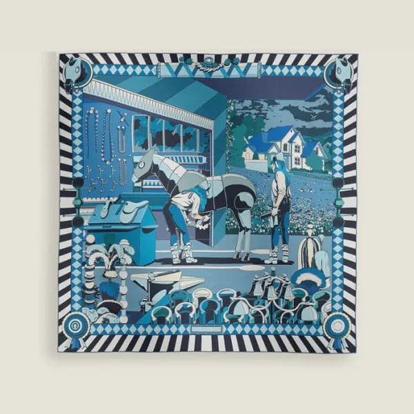 에르메스 여성 실크 스카프 - Hermes Womens Silk Scarf - acc446… - 1