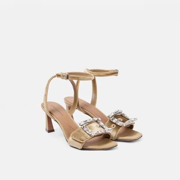 돌체앤가바나 여성 크리스탈 샌들 - Dolce&Gabbana Womens Crystal S… - 1
