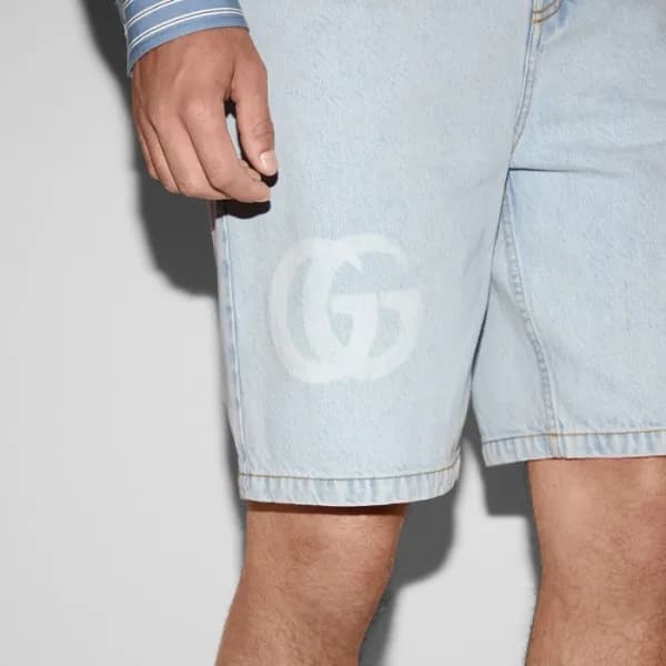 구찌 남성 데님 쇼츠 - Gucci Mens Denim Shorts - guc7054x - 1