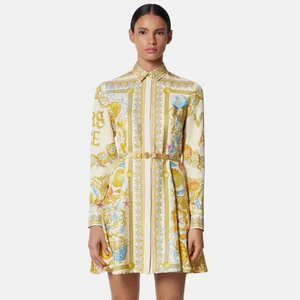 베르사체 여성 실크 원피스 - Versace Womens Silk One-pieces - … - 1