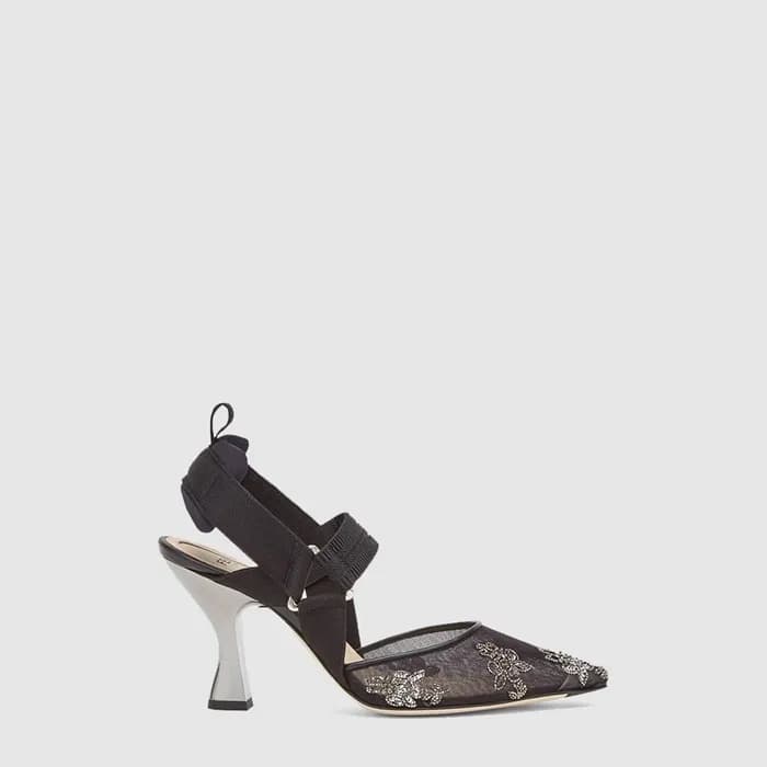 펜디 여성 콜리브리 하이 힐 슬링백 - Fendi Womens Colibri High He… - 1