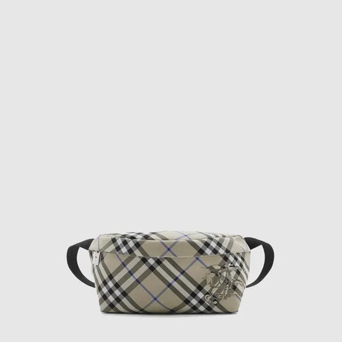 버버리 남성 체크 벨트 백 - Burberry Mens Check Belt Bag - bu… - 1