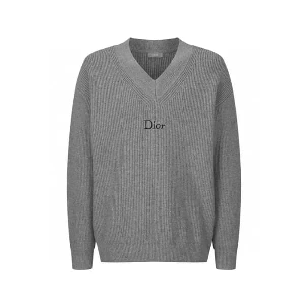디올 남성 브이넥 스웨터 - Dior Mens V-neck Sweater - dic7814… - 1