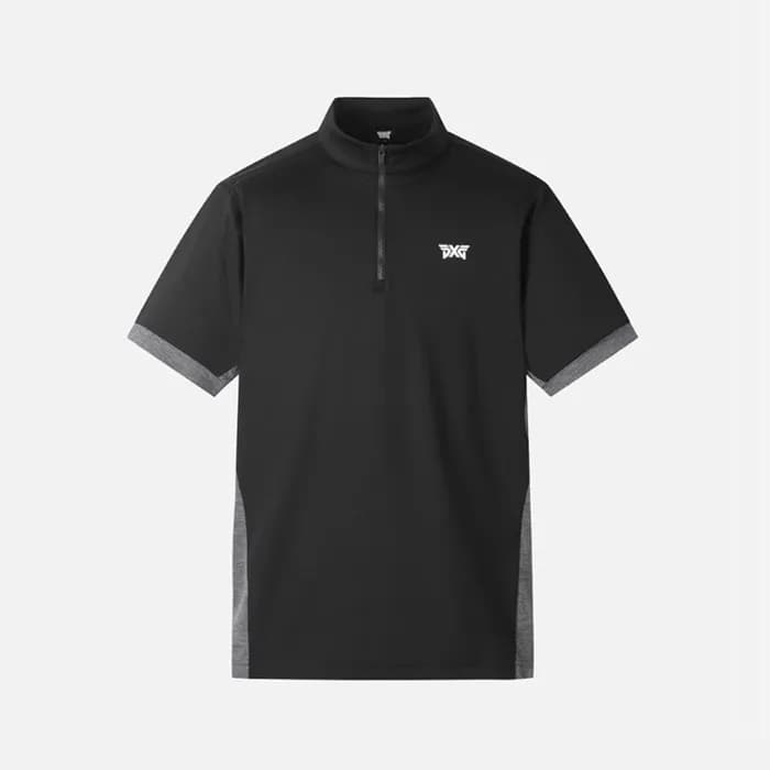 PXG 남성 썸머 카라 블럭 하프 집업 티셔츠 - gol1770x - 1