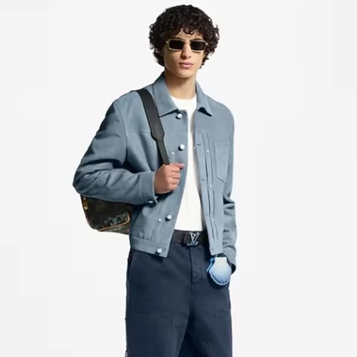 루이비통 남성 가죽 재킷 - Louis vuitton Mens Leather Jacket … - 1