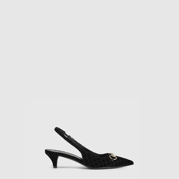 구찌 여성 홀스빗 슬링백 펌프스 - Gucci Womens Horsebit Slingbac… - 1