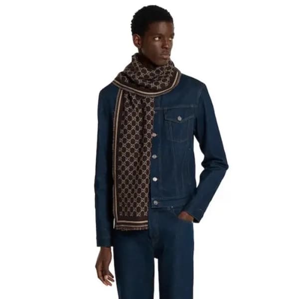 구찌 남/녀 양면 머플러 - Gucci Unisex Reversible Muffler - … - 1