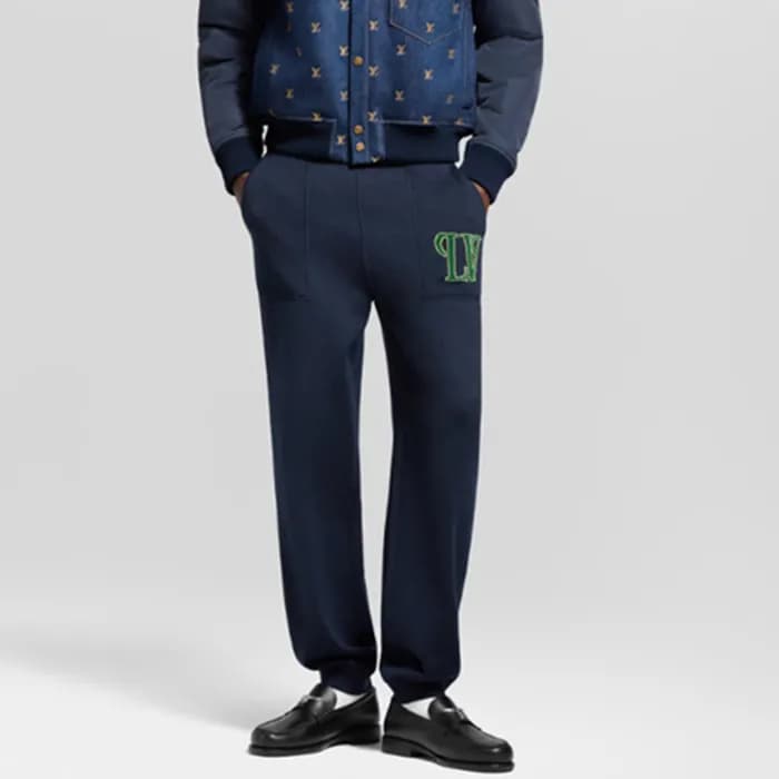 루이비통 남성 더블페이스 조깅 팬츠 - Louis vuitton Mens Jogging P… - 1