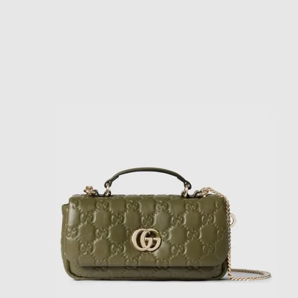 구찌 여성 GG 밀라노 미니 탑 핸들백 - Gucci Womens GG Milano Min… - 1