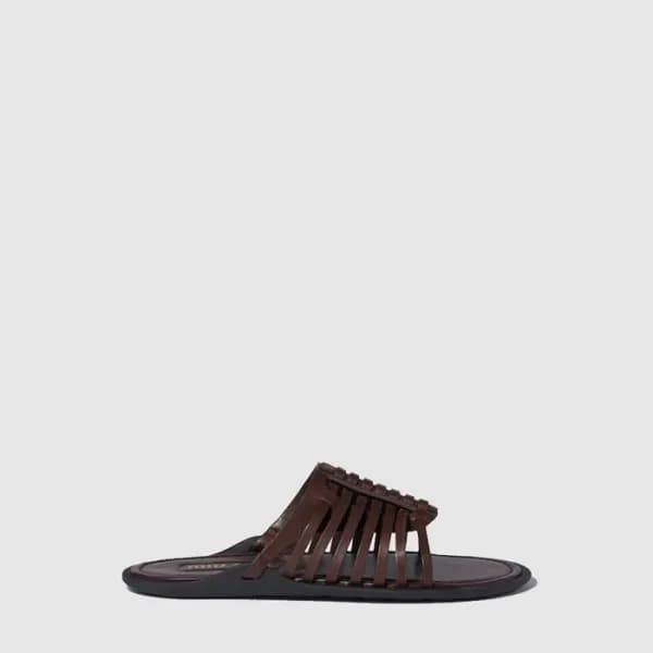 미우미우 여성 나파 가죽 슬라이드 - Miumiu Womens Napa Leather Sl… - 1