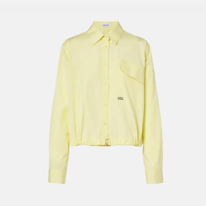 로에베 여성 드로스트링 헴 셔츠 - Loewe Womens Drawstring Hem Sh… - 1