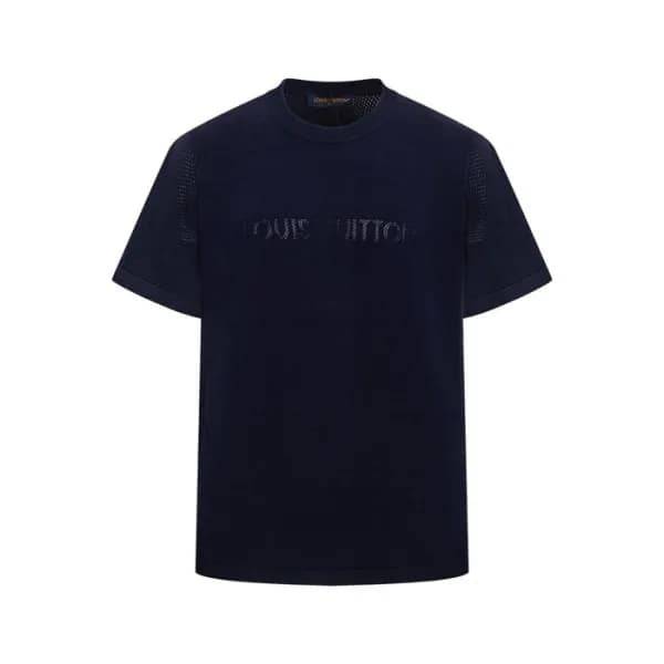 루이비통 남성 라운드 반팔티 - Louis vuitton Mens Short-sleeved… - 1