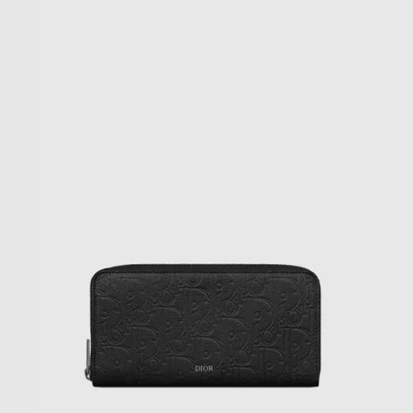 디올 남성 가죽 지퍼 장지갑 - Dior Mens Leather Zipper Long Wa… - 1