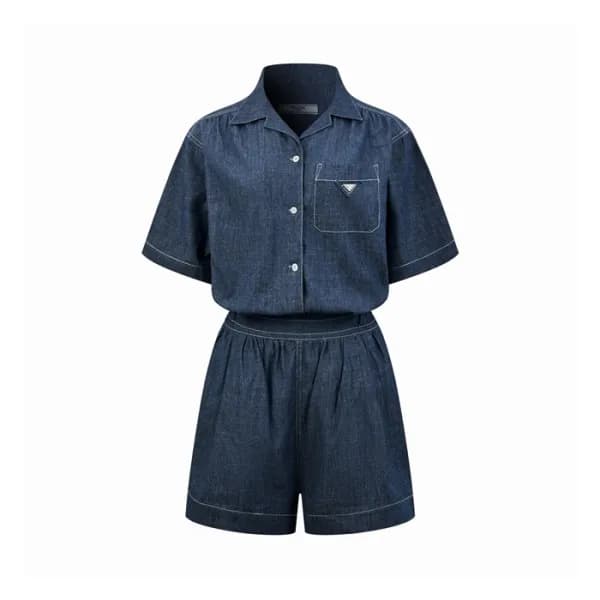 프라다 여성 점프수트 쇼츠 - Prada Womens Jumpsuit Shorts - pr… - 1