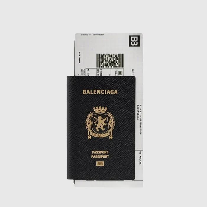 발렌시아가 남성 패스포트 티켓 롱 지갑 - Balenciga Mens Passport Ti… - 1