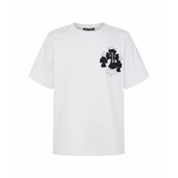 크롬하츠 남성 라운드 반팔티 - Chrom Hearts Mens Round Tshirt -… - 1
