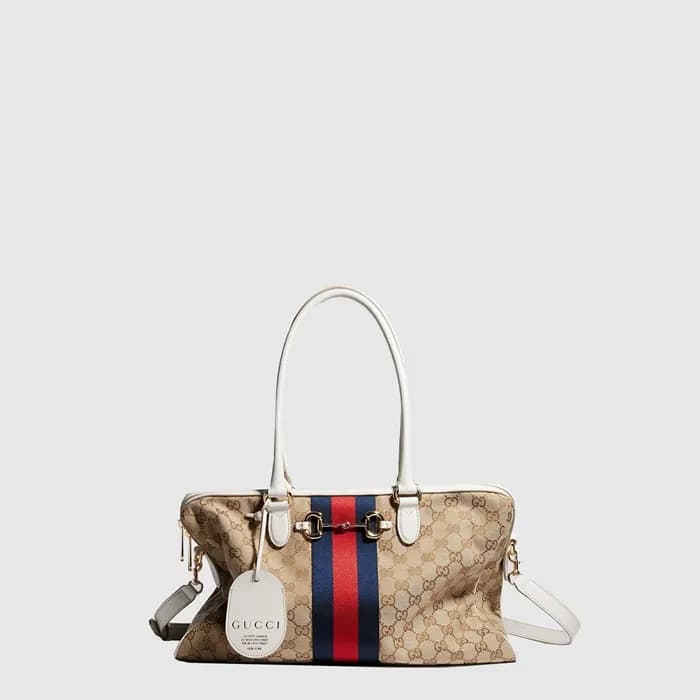 구찌 여성 보르세토 라지 보스턴 백 - Gucci Womens Borsetto Large … - 1