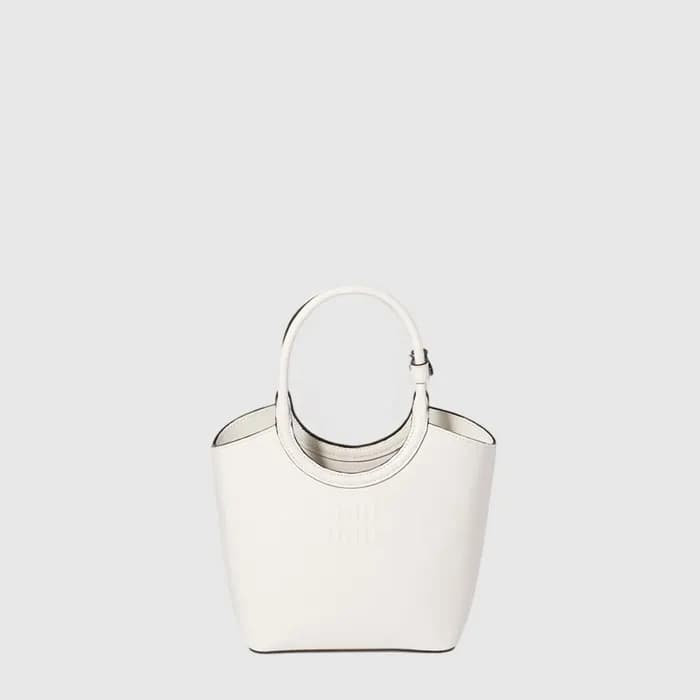 미우미우 여성 아이비 가죽 핸드백 - Miumiu Womens Ivy Leather Handbag - mib16429x - 1