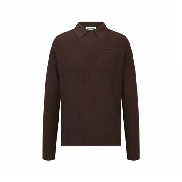미우미우 남성 폴로 니트웨어 - Miumiu Mens Polo Knitwear - mic16998x - 1