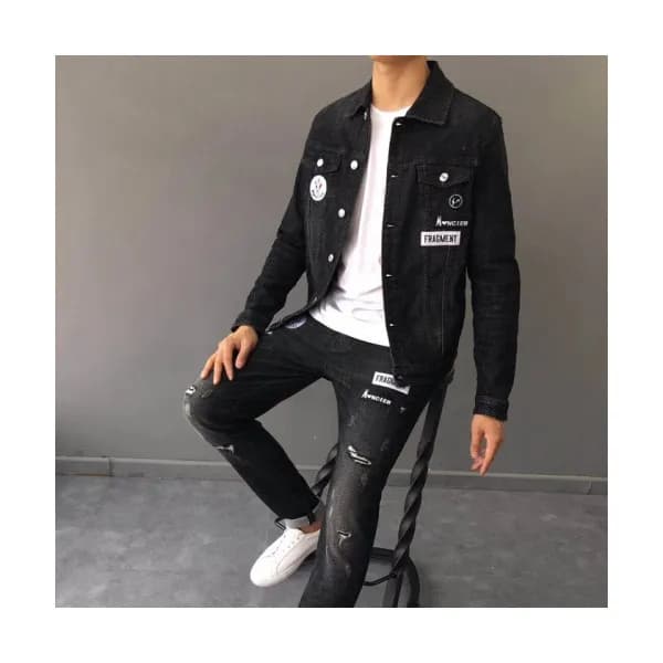 MONCLER 2018 FW DENIM MENS JACKET - 몽클레어 남성 신상 데님자… - 1
