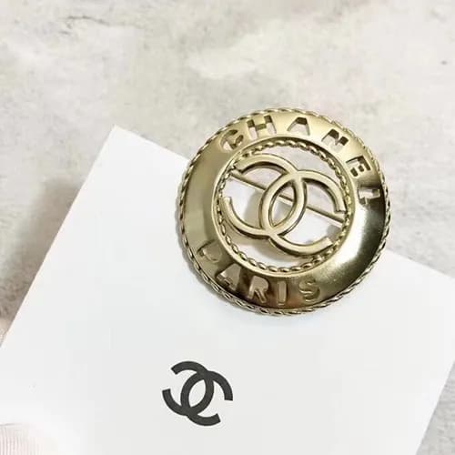 CHANEL Yellow Gold Brooch - 샤넬 여성용 18k도금 옐로우 골드… - 1