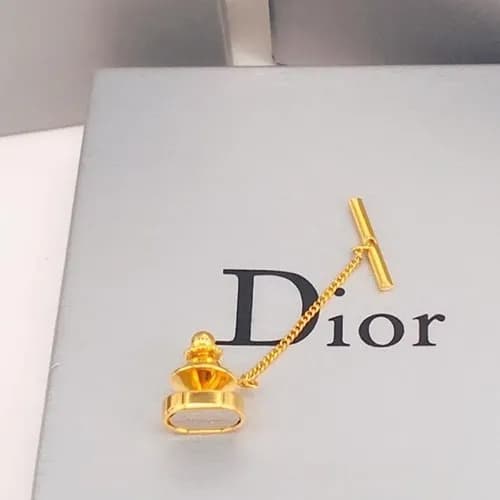 DIOR MENS YELLOW GOLD CUFFS - 디올 남성용 18k도금… - 1