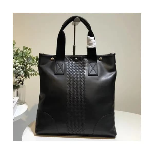 Bottega Veneta Leather Black Mens Business ,30cm -…