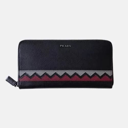 Prada 2018 Mens Saffiano Leather Zippy Long Purse … - 1