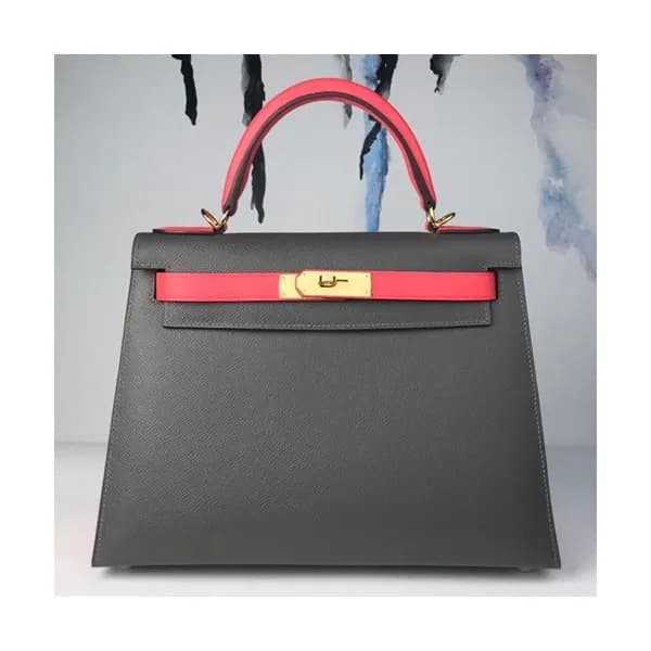 Hermes Kelly Epsom Leather Tote Shoulder Bag ,28cm… - 1