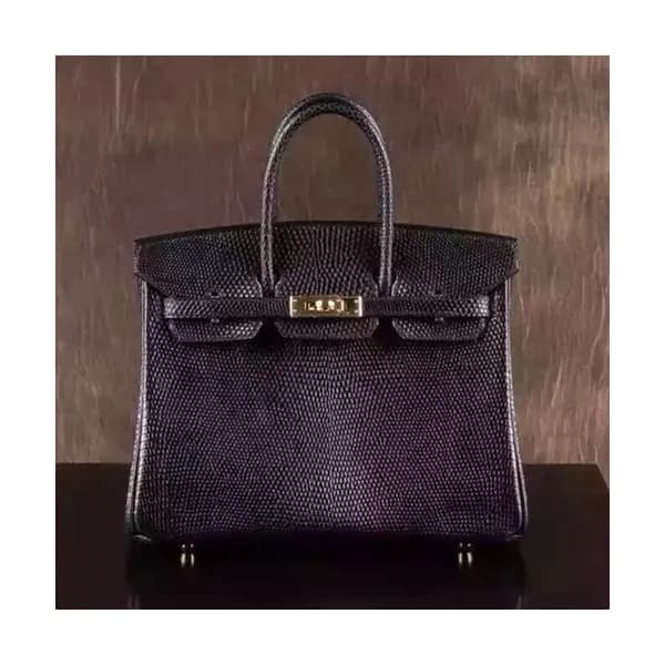 Hermes Birkin Lizard Leather Tote Shoulder Bag ,25… - 1
