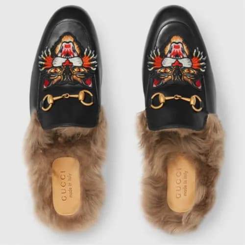 Gucci 2018 Prince Town Angry Cat Embroidery Per le… - 1