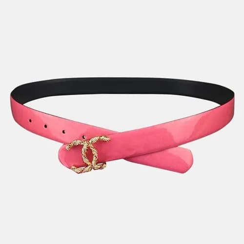 Chanel 2019 Ladies Classic CC Buckle Leather Belt … - 1