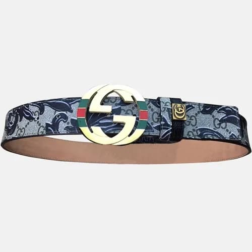 Gucci 2019 Mens Signature GG Steel Buckle Leather … - 1