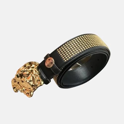 Versace 2019 Mens Palazzo Medusa Steel Box Buckle … - 1