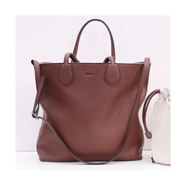 Gucci Reversible Leather Tote Shoulder Shopper Bag… - 1