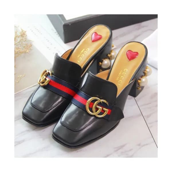 Gucci 2019 Ladies Strap GG Metal Logo Pearl Middle… - 1
