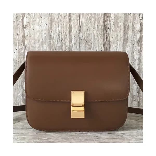 Celine Leather Classic Box Shoulder Bag,24CM - 셀린느… - 1