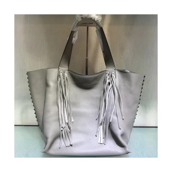Valentino 2019 Leather Tassel Tote Shoulder Shoppe… - 1