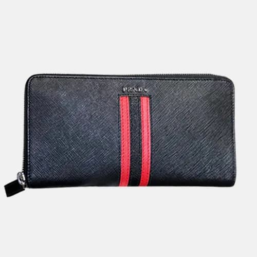Prada 2019 Mens Saffiano Leather Zip Wallet 2ML317… - 1