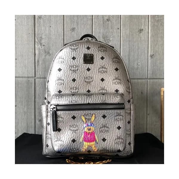 MCM 2019 Stark Visetos Canvas Back Pack,17/21/26cm… - 1