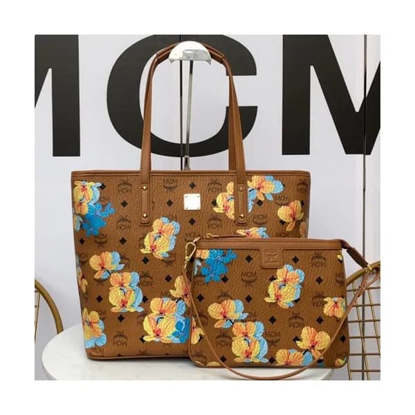 MCM Essential Visetos Tote Shoulder Bag,35cm - 엠씨엠… - 1