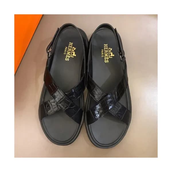 Hermes 2019 Mens Classic Leather Sandal - 에르메스 남성 … - 1
